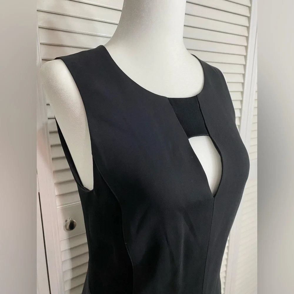 Size 4 Rag & Bone Sleeveless Little Black Dress w/ Side Paneling & Back Zipper - Picture 3 of 11